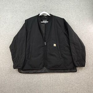 Carhartt Womens Rockford Loose Fit Insulated Jacket Rain Defender 2X 20-22 Black